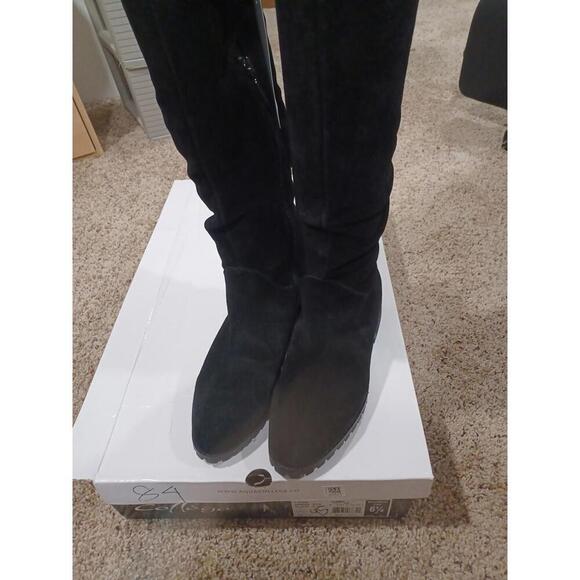 Aqua College BOOTS PAIGE Suede Riding Boot Shoes Size 6.5 - Picture 3 of 3